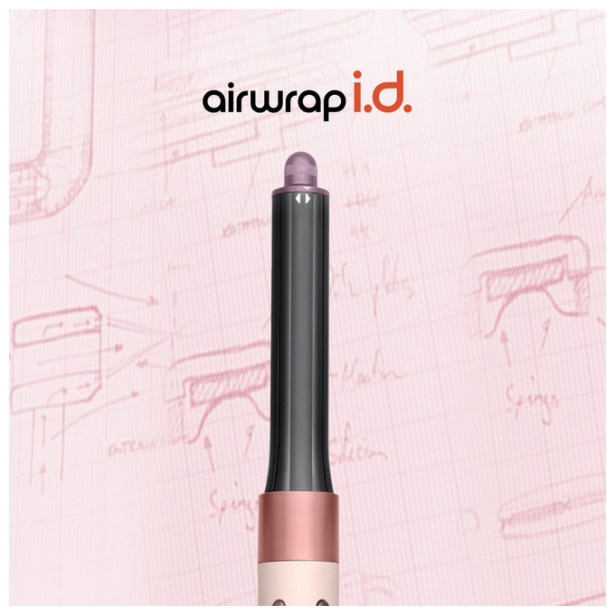 Dyson, Airwrap I.D. Multi-Styler, Per capelli ricci e mossi, Con Bluetooth, Rosa oro
