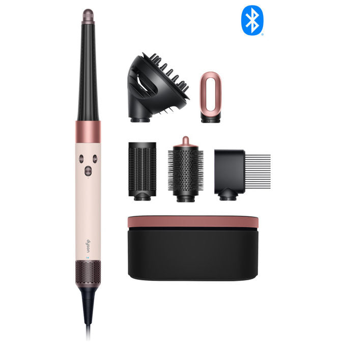 Dyson, Airwrap I.D. Multi-Styler, Per capelli ricci e mossi, Con Bluetooth, Rosa oro