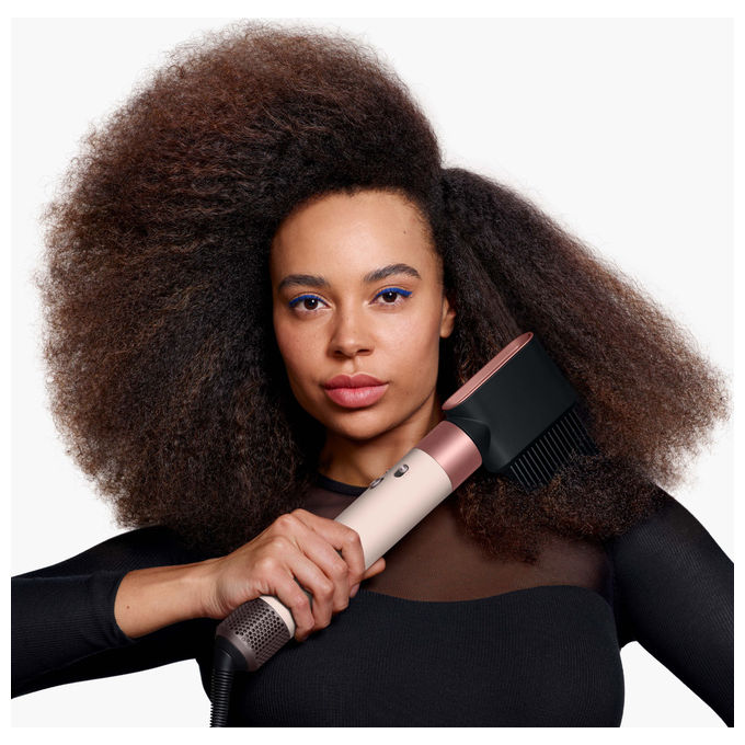 Dyson, Airwrap I.D. Multi-Styler, Per capelli ricci e mossi, Con Bluetooth, Rosa oro