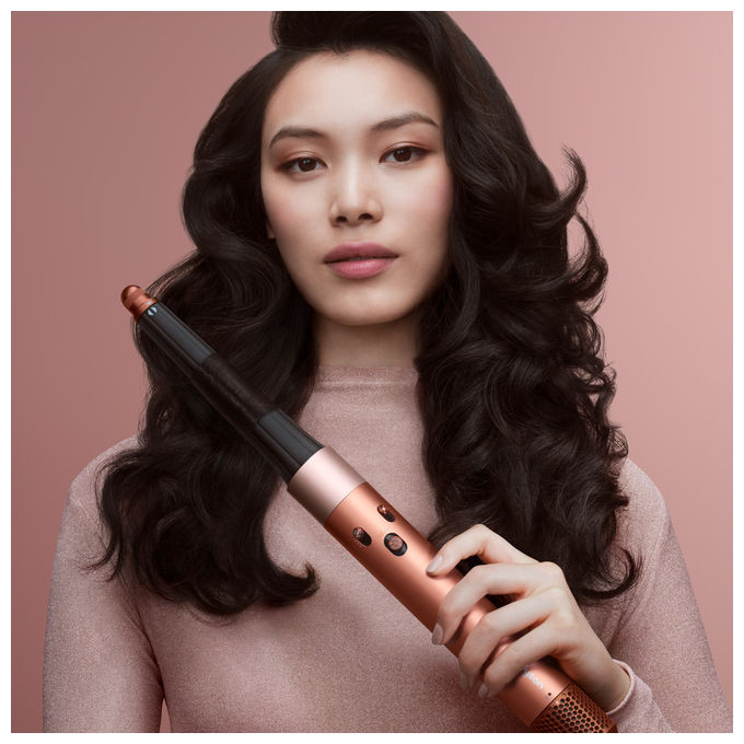 Dyson, Multistyler Airwrap i.d., Amber Silk, Per Lisciare e Arricciare, Tecnologia Bluetooth