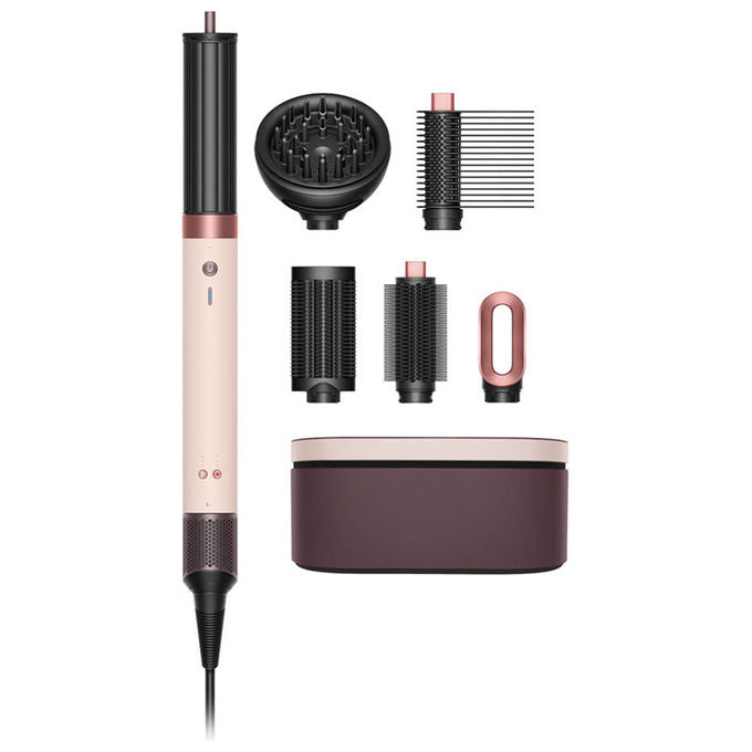 Dyson HS09 Airwrap Co-anda 2x Multistyler Asciugacapelli 1700W per Capelli Ricci o Molto Ricci colore Rosa Cipria Oro Rosa