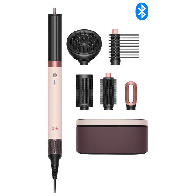 Dyson HS09 Airwrap Co-anda 2x Multistyler Asciugacapelli 1700W per Capelli Ricci o Molto Ricci colore Rosa Cipria Oro Rosa