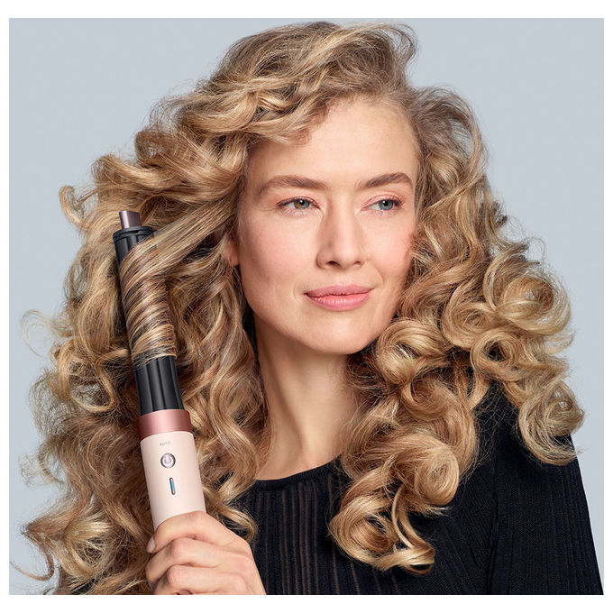 Dyson HS09 Airwrap Co-anda 2x Multistyler Asciugacapelli 1700W per Capelli Ricci o Molto Ricci colore Rosa Cipria Oro Rosa