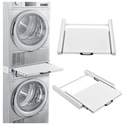 Munari LCL061BI Kit di Sovrapposizione Fisso Acciaio Verniciato Lavatrice Asciugatrice Portata 125 Kg colore Bianco