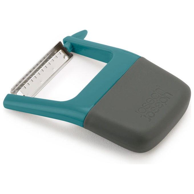 Joseph Joseph, Pelapatate Julienne Duo, con Impugnatura Ergonomica Antiscivolo, Azzurro Scuro