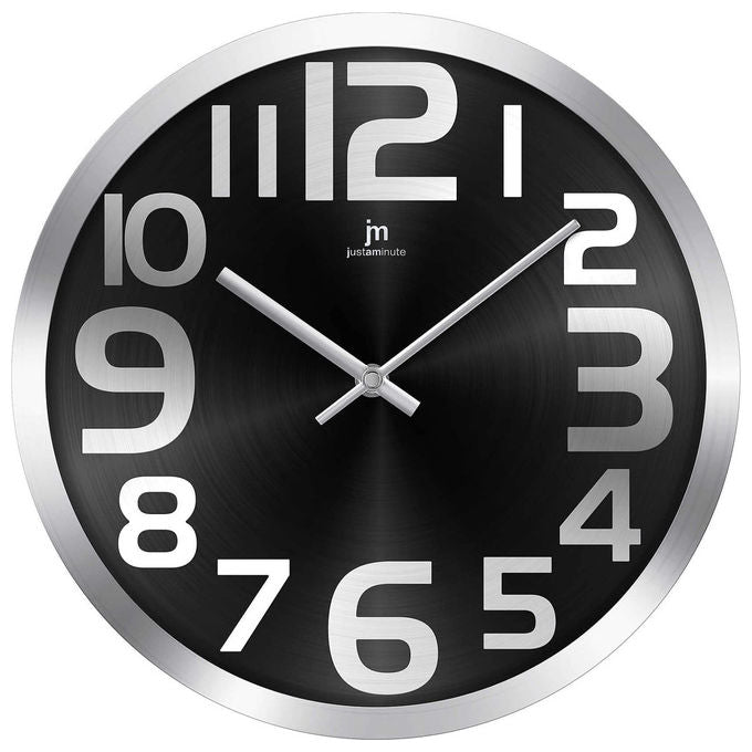 Lowell, Orologio da Parete, Nero, Rotondo, Metallo, 29 cm, L-14972N
