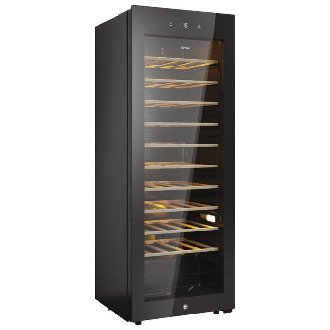 Haier HWS58GGH1 Wine Bank 50 Serie 3 Cantina Vino 58 Bottiglie 150 L 1 Zona Touch Wi-Fi App hOn 37 dB colore Nero