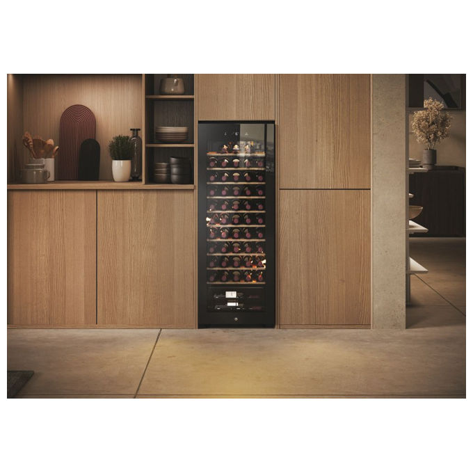 Haier HWS58GGH1 Wine Bank 50 Serie 3 Cantina Vino 58 Bottiglie 150 L 1 Zona Touch Wi-Fi App hOn 37 dB colore Nero