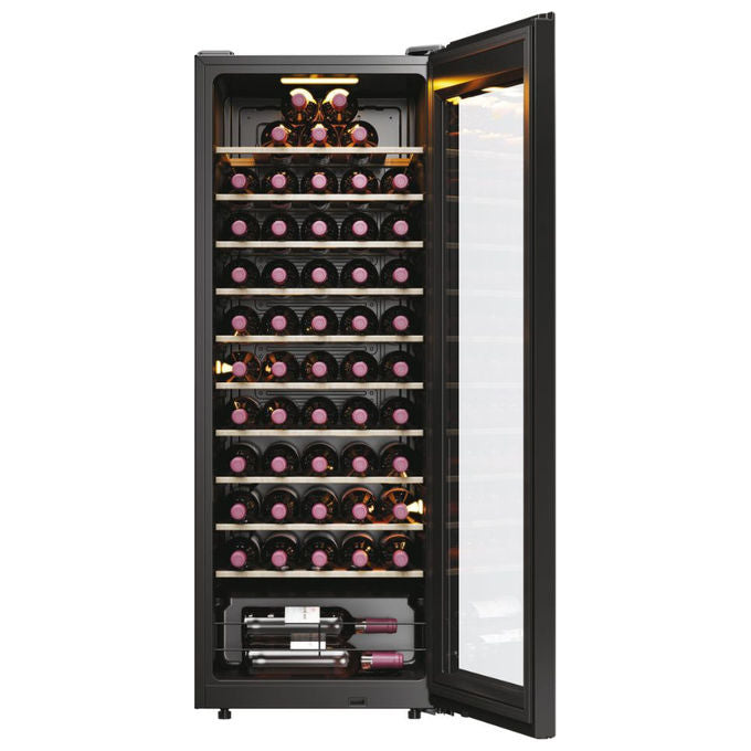 Haier HWS58GGH1 Wine Bank 50 Serie 3 Cantina Vino 58 Bottiglie 150 L 1 Zona Touch Wi-Fi App hOn 37 dB colore Nero