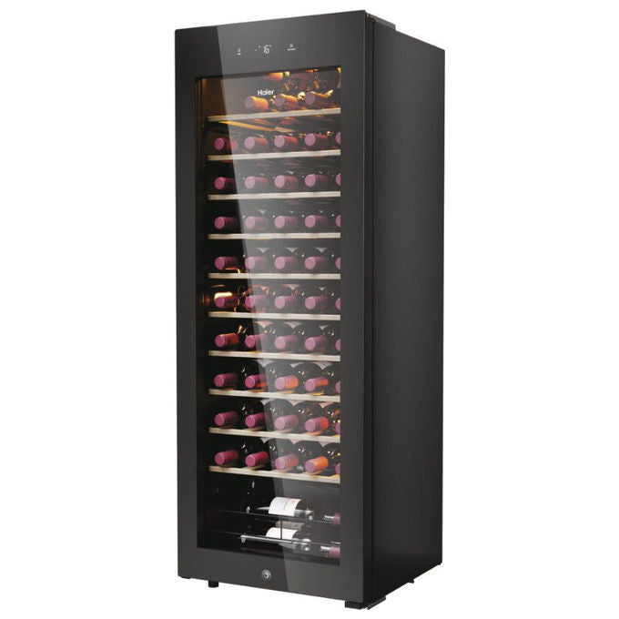 Haier HWS58GGH1 Wine Bank 50 Serie 3 Cantina Vino 58 Bottiglie 150 L 1 Zona Touch Wi-Fi App hOn 37 dB colore Nero