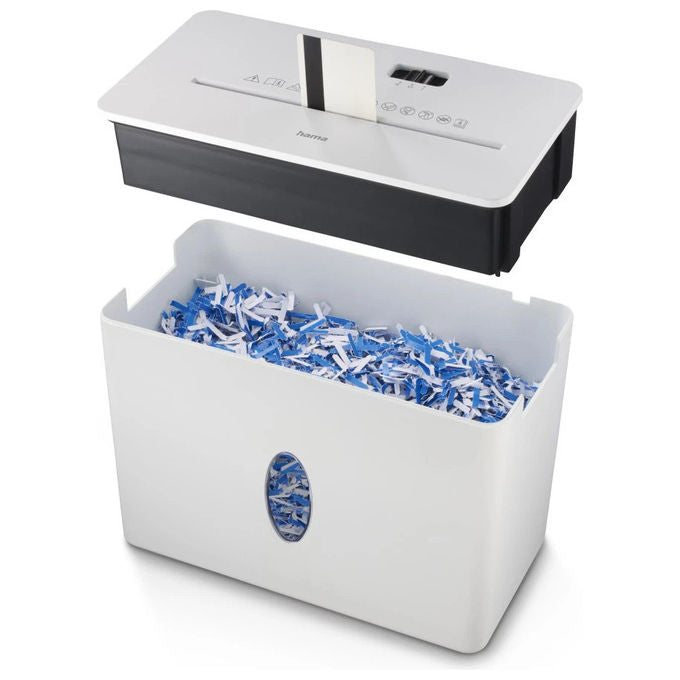 Hama Safe X40-W, Distruggidocumenti, Taglio a Croce, 22 cm, Bianco