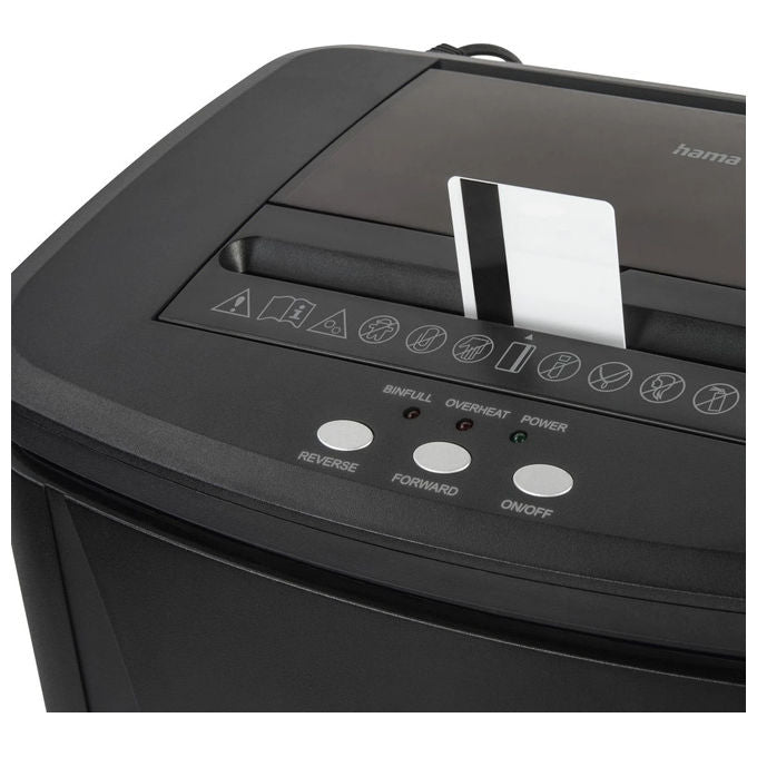 Hama Safe Auto M1200, Distruggidocumenti a Frammenti, 22.5 cm, Nero