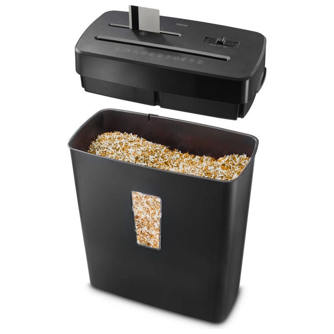 Hama Prime M50CD-B, Distruggidocumenti microtaglio, 2 x 12 mm, Nero