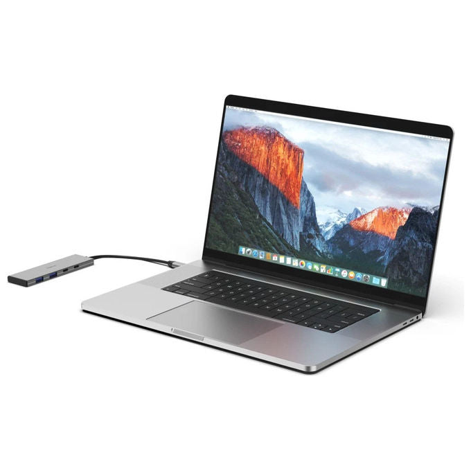 Hama, Hub USB Tipo-C, 10000 Mbit-s, Grigio, Alluminio, 00200147