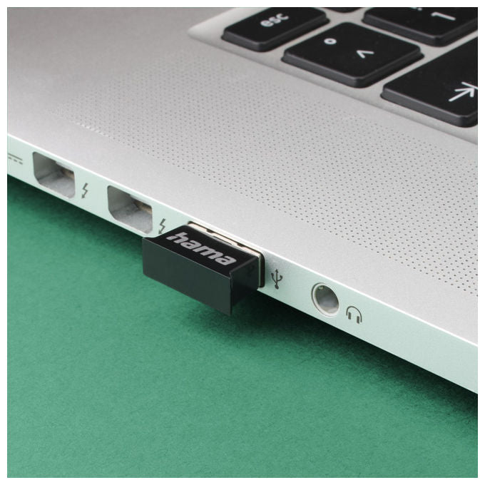 Hama, Adattatore Bluetooth 5.4, USB, 3 Mbit-s, Nero