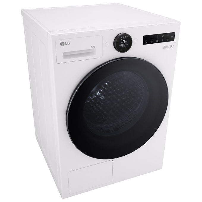 LG RHX7010TWB Serie X7 Asciugatrice Pompa di Calore 10 Kg Classe C Motore Direct Drive AI Dry Wi-Fi (85x60x66 cm) colore Bianco