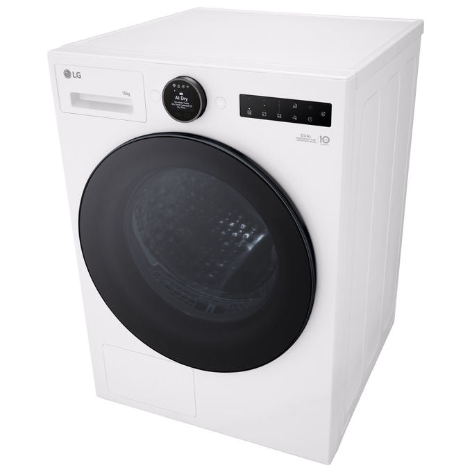 LG RHX7010TWB Serie X7 Asciugatrice Pompa di Calore 10 Kg Classe C Motore Direct Drive AI Dry Wi-Fi (85x60x66 cm) colore Bianco