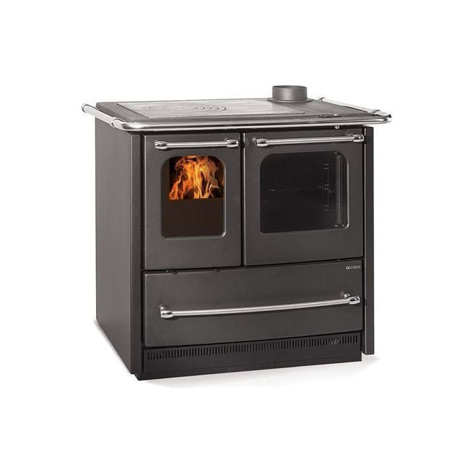 NORDICA Sovrana Easy.16, Cucina a Legna, Caramello, Forno 41 Litri, Acciaio Porcellanato