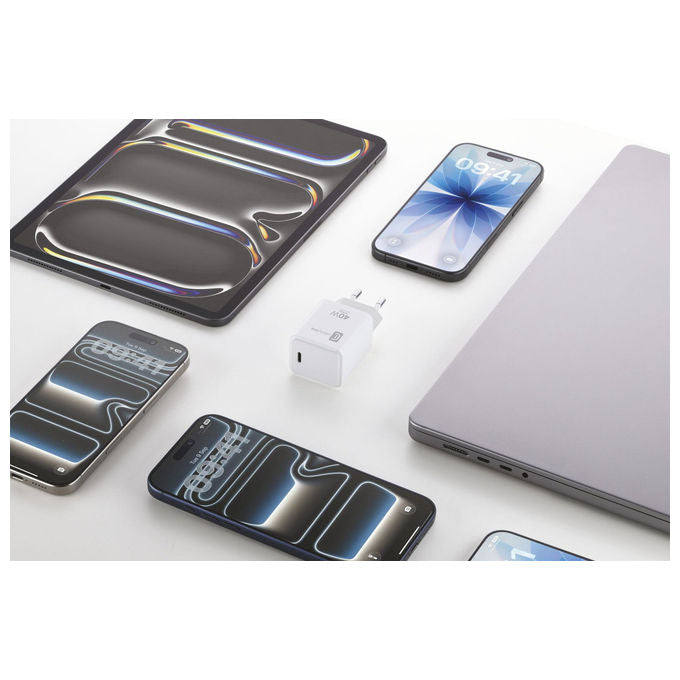 Cellularline ACHIPHUSBCPD40WW Caricabatterie USB-C 40W Power Delivery Ricarica Rapida iPhone iPad MacBook colore Bianco