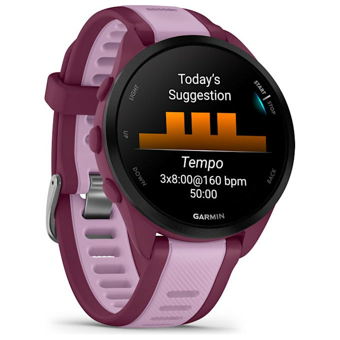Garmin, Forerunner 165 Music, Smartwatch GPS, Touchscreen AMOLED, Viola