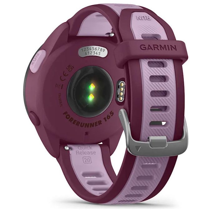 Garmin, Forerunner 165 Music, Smartwatch GPS, Touchscreen AMOLED, Viola