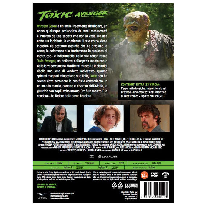 Toxic Avenger, Dvd, Eagle Pictures, Lingua Originale, 2026