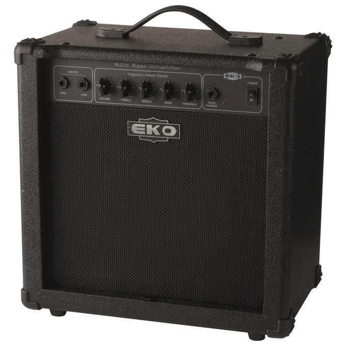 Eko, Amplificatore Combo per Basso 15W RMS, Cono 8 Pollici