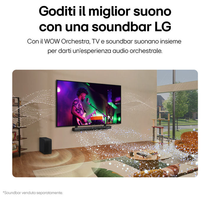 LG, TV QNED 75'' 4K, Serie QNED87 75QNED87T6B, Smart TV 2024, 4 HDMI