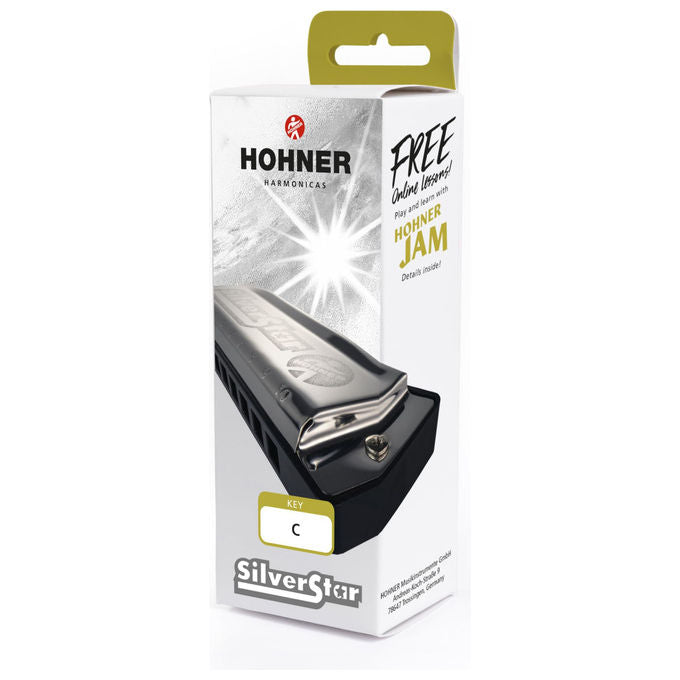 Hohner, Armonica Diatonica Silver Star in Do, 10 Fori, Corpo in Resina ABS