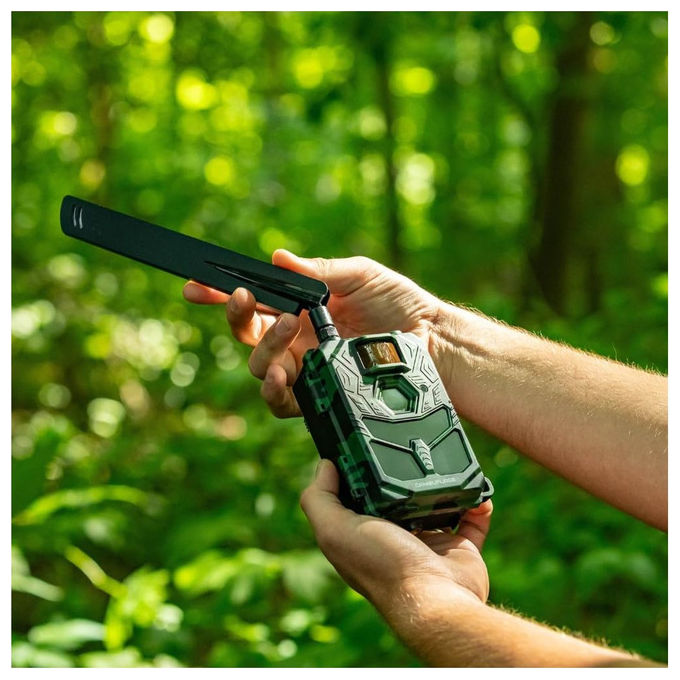 Camouflage, Fototrappola 4G 4K, 30MP, Visione Notturna, Trigger 0.2s, EZ4G Pro, Camouflage
