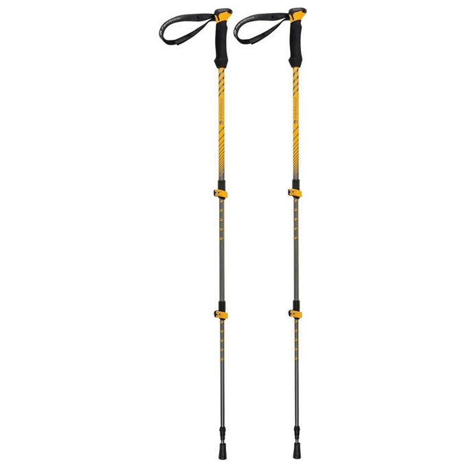Ferrino Bastoncini Trekking Ultar Telescopici Alluminio 7075 Gialli Coppia