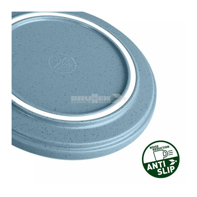Brunner, Insalatiera ø 25 cm, Melamina Resistente con Fondo Antiscivolo, Dolomit Denim