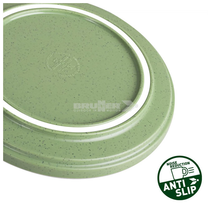 Brunner, Insalatiera Melamina, Ø 25 cm, Antiscivolo, Dolomit Green