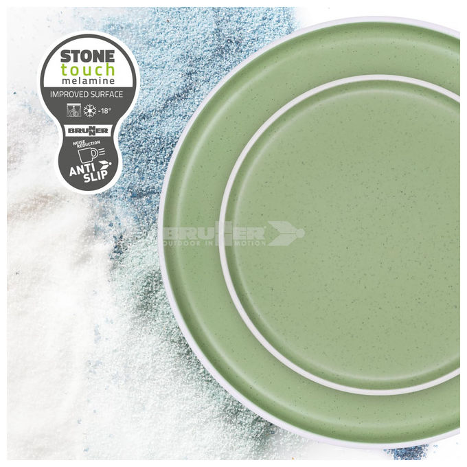 Brunner, Insalatiera Melamina, Ø 25 cm, Antiscivolo, Dolomit Green