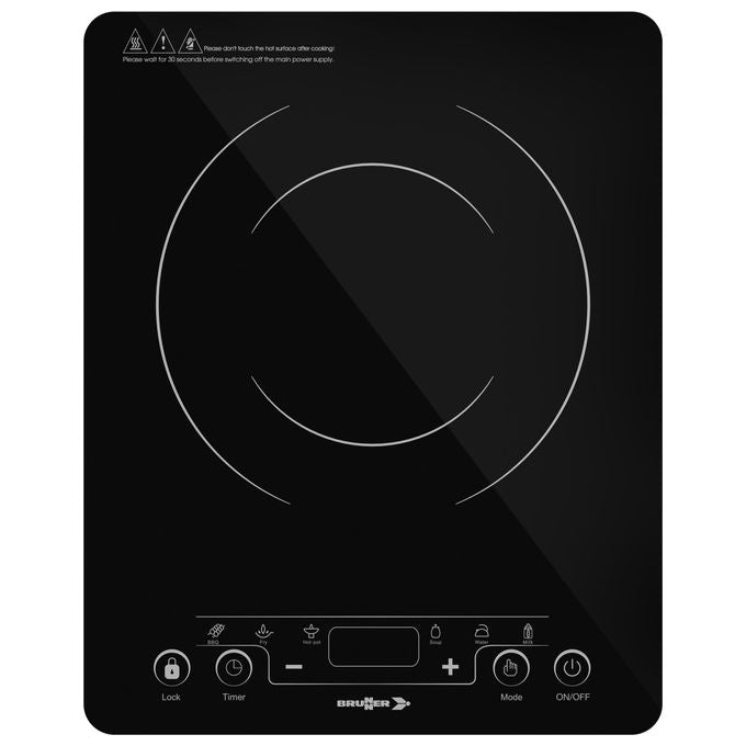 Brunner 3503 Hot Point Induction Piastra a induzione portatile Camping 2000W 9 livelli Touch Control colore Nero