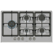 Bosch, Piano Cottura a Gas, 5 Fuochi, 75x52 cm, Acciaio Inox
