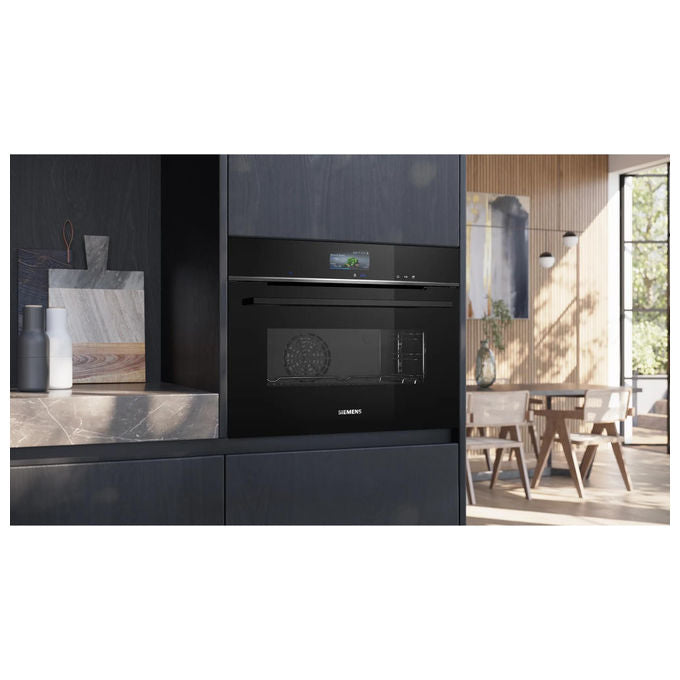Siemens iQ700 CS736G1B1 Forno a Vapore Incasso 47 Litri Nero A+