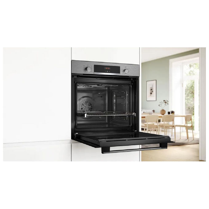 Bosch HBA514ES3 Serie 4 Forno da incasso Multifunzione 71 L Classe A+ Aria Calda 3D Grill 7 Programmi (59.5x59.4x54.8 cm) colore Nero Acciaio Inox