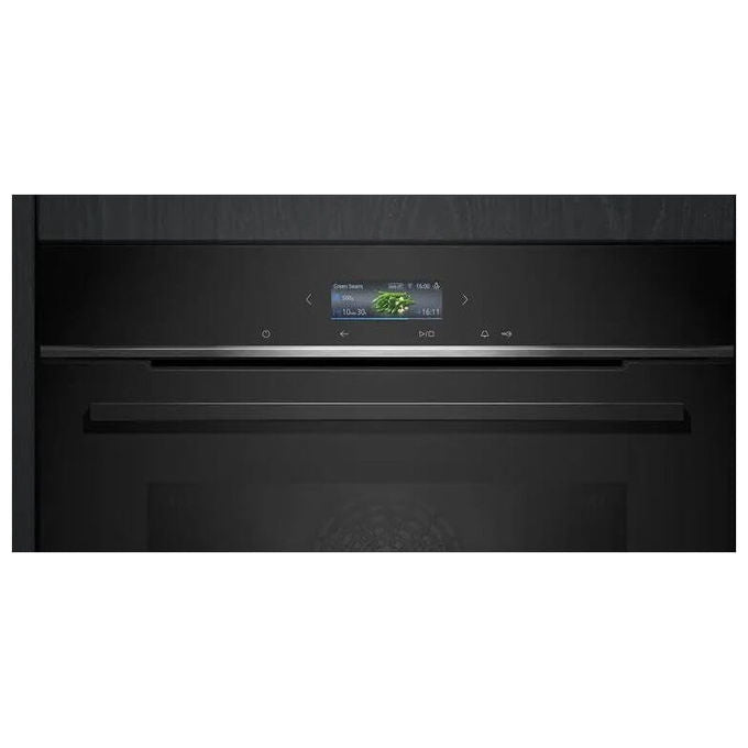 Siemens, Forno compatto da incasso iQ700, 60x45 cm, Nero, Pirolitico, Hydrolyse