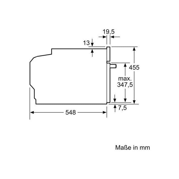 Siemens, Forno compatto da incasso iQ700, 60x45 cm, Nero, Pirolitico, Hydrolyse