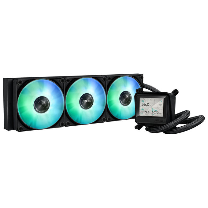 ASUS Max Gaming LC 360 ARGB LCD, Raffreddamento a Liquido All-in-One, Ventole 12 cm, Nero