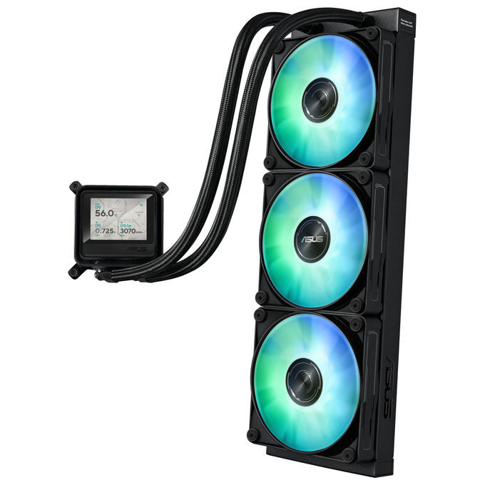 ASUS Max Gaming LC 360 ARGB LCD, Raffreddamento a Liquido All-in-One, Ventole 12 cm, Nero