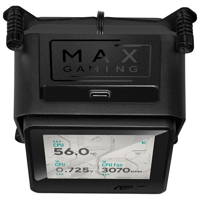 ASUS Max Gaming LC 360 ARGB LCD, Raffreddamento a Liquido All-in-One, Ventole 12 cm, Nero