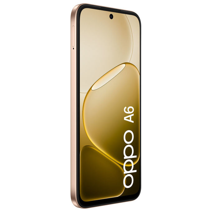 Oppo, Smartphone A6, 256GB, 6GB RAM, Display 6.75'' 120Hz, Doppia Fotocamera 50MP, Oro
