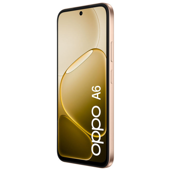 Oppo, Smartphone A6, 256GB, 6GB RAM, Display 6.75'' 120Hz, Doppia Fotocamera 50MP, Oro