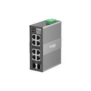 TP-Link Omada IES208G, Switch di Rete Gestito, 8 Porte Gigabit, Montaggio a Parete e su Guida DIN
