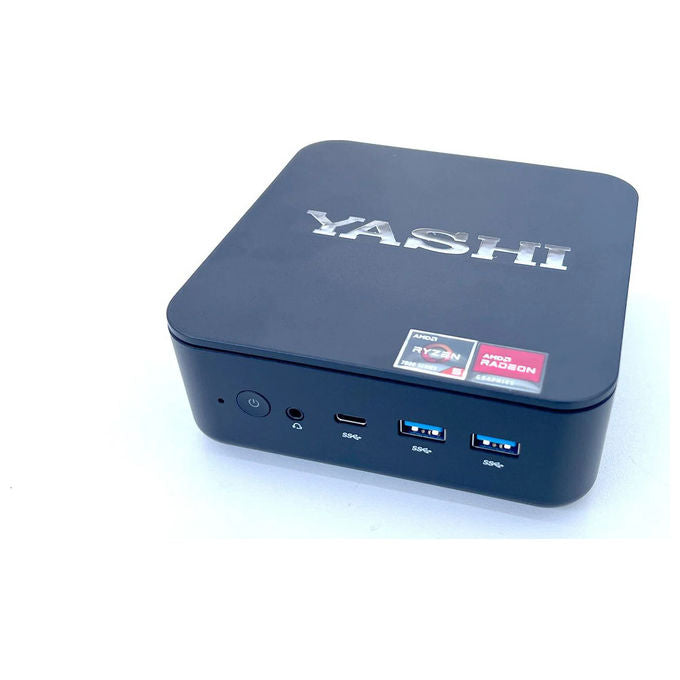 Yashi, Mini PC, AMD Ryzen 5 5500U, 16GB RAM, 512GB SSD, Windows 11 Pro, Nero