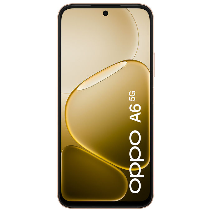 Oppo, Smartphone A6 5G, 6.75 pollici, 6GB RAM, 256GB, Doppia Fotocamera 50MP, Oro