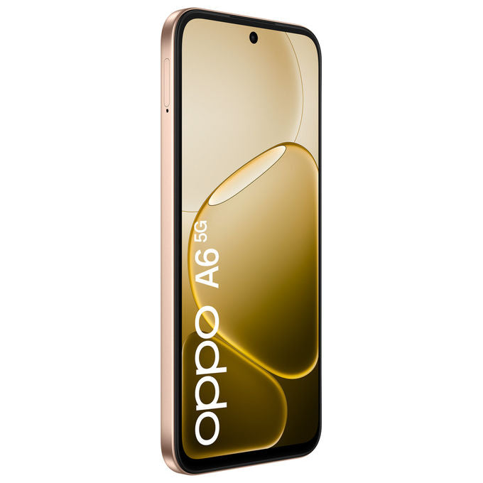 Oppo, Smartphone A6 5G, 6.75 pollici, 6GB RAM, 256GB, Doppia Fotocamera 50MP, Oro