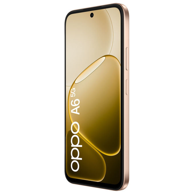Oppo, Smartphone A6 5G, 6.75 pollici, 6GB RAM, 256GB, Doppia Fotocamera 50MP, Oro